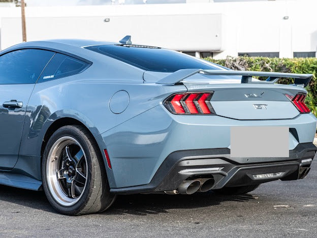 2024-UP FORD MUSTANG S650 | CARBON FIBER REAR TAIL LIGHT TRIM BEZEL COVERS PAIR